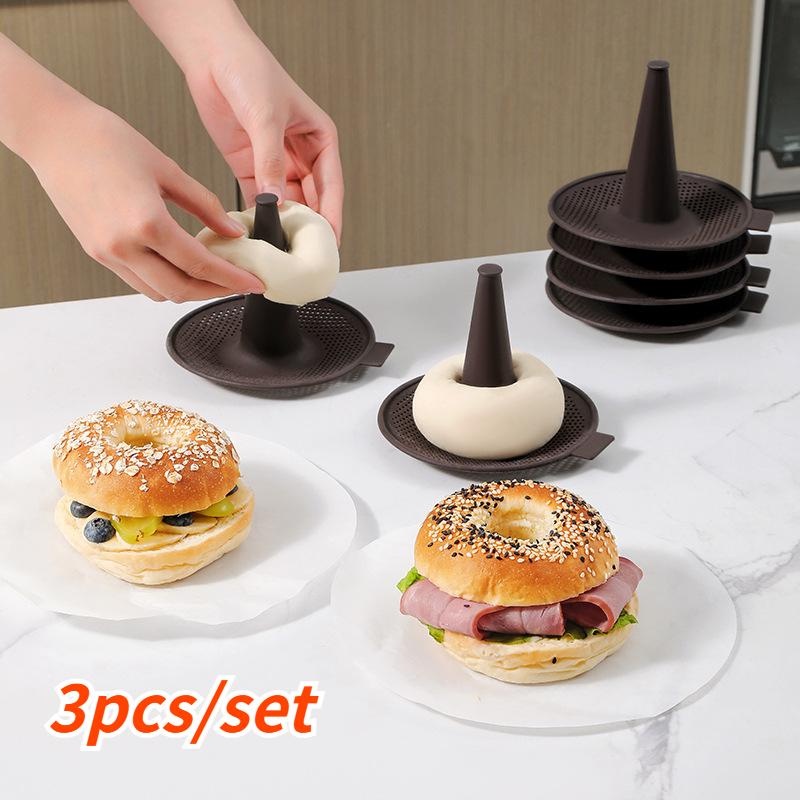 3Pcs/Set Donut Silicone Baking - Donut Mold Silicone ulasan dan harga