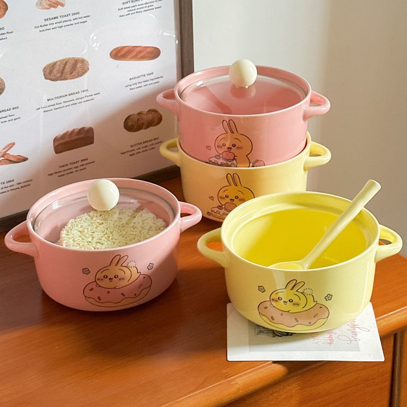 Chiikawa Cute Cartoon Ceramic  - Dim Sum Basket ulasan dan harga