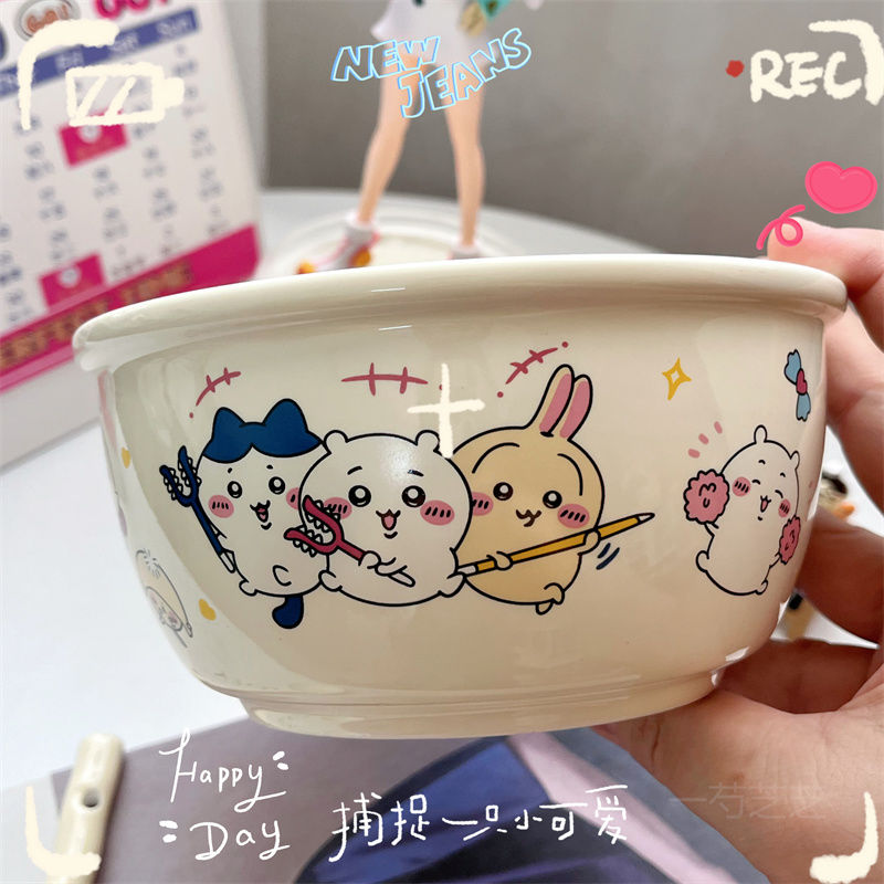 Chiikawa Cute Cartoon Ceramic  - Dim Sum Basket ulasan dan harga