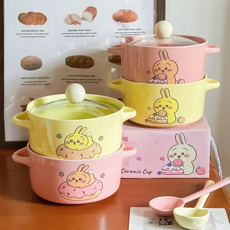 Chiikawa Cute Cartoon Ceramic  - Dim Sum Basket ulasan dan harga