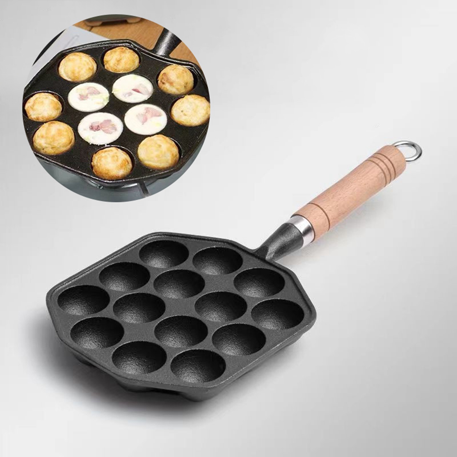 14 Holes Takoyaki Pan Nonstick - Takoyaki Grill Plate ulasan dan harga