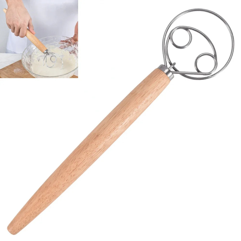 Large Hand Danish Dough Whisk  - Danish Pancake Pan ulasan dan harga