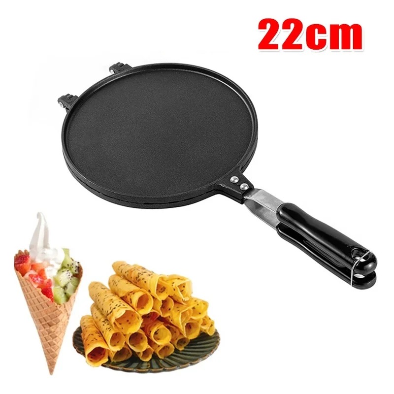22cm Non-Stick Egg Roll Waffle - Waffle Cone Maker ulasan dan harga