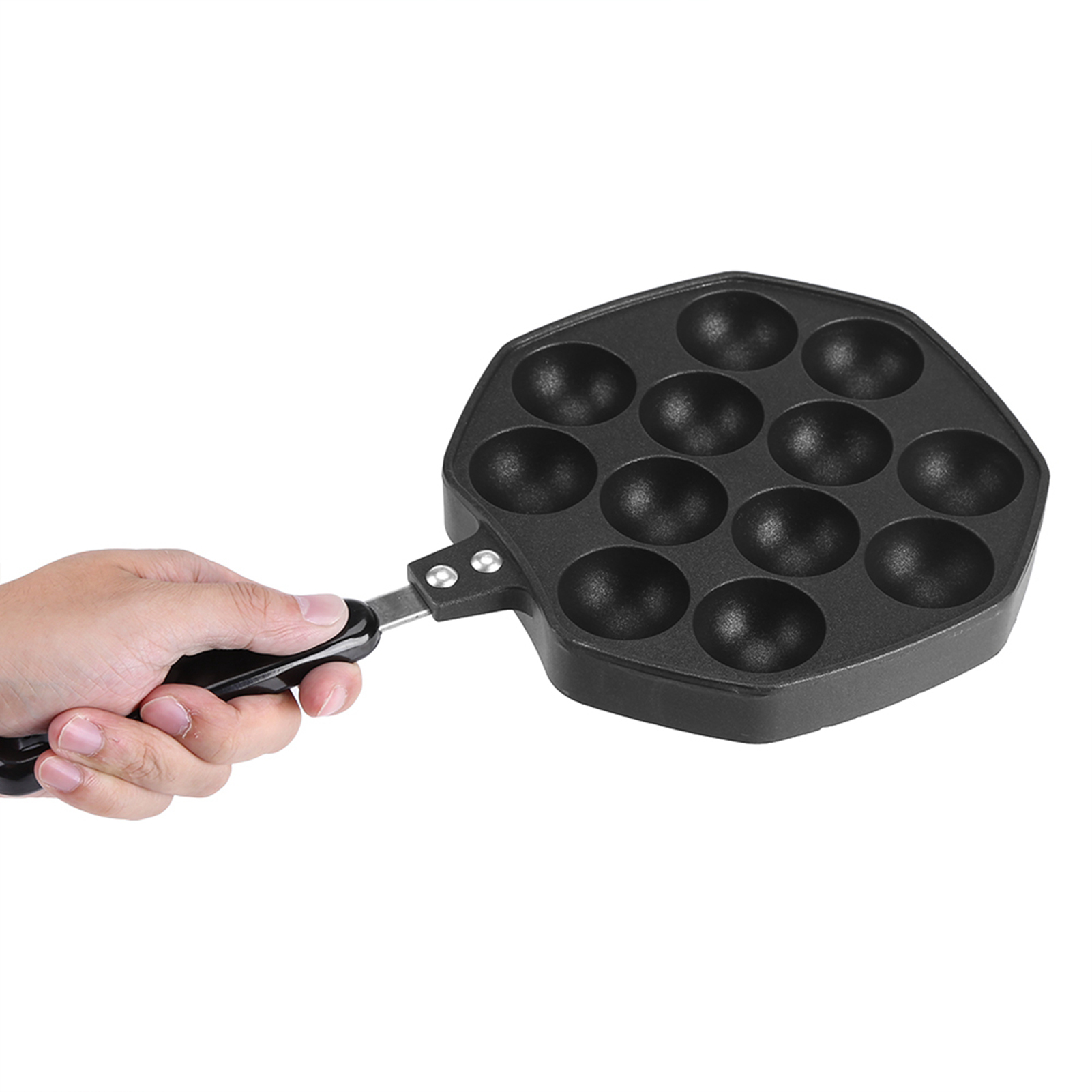 12 Cavity Aluminum Non Stick T - Takoyaki Grill Plate ulasan dan harga