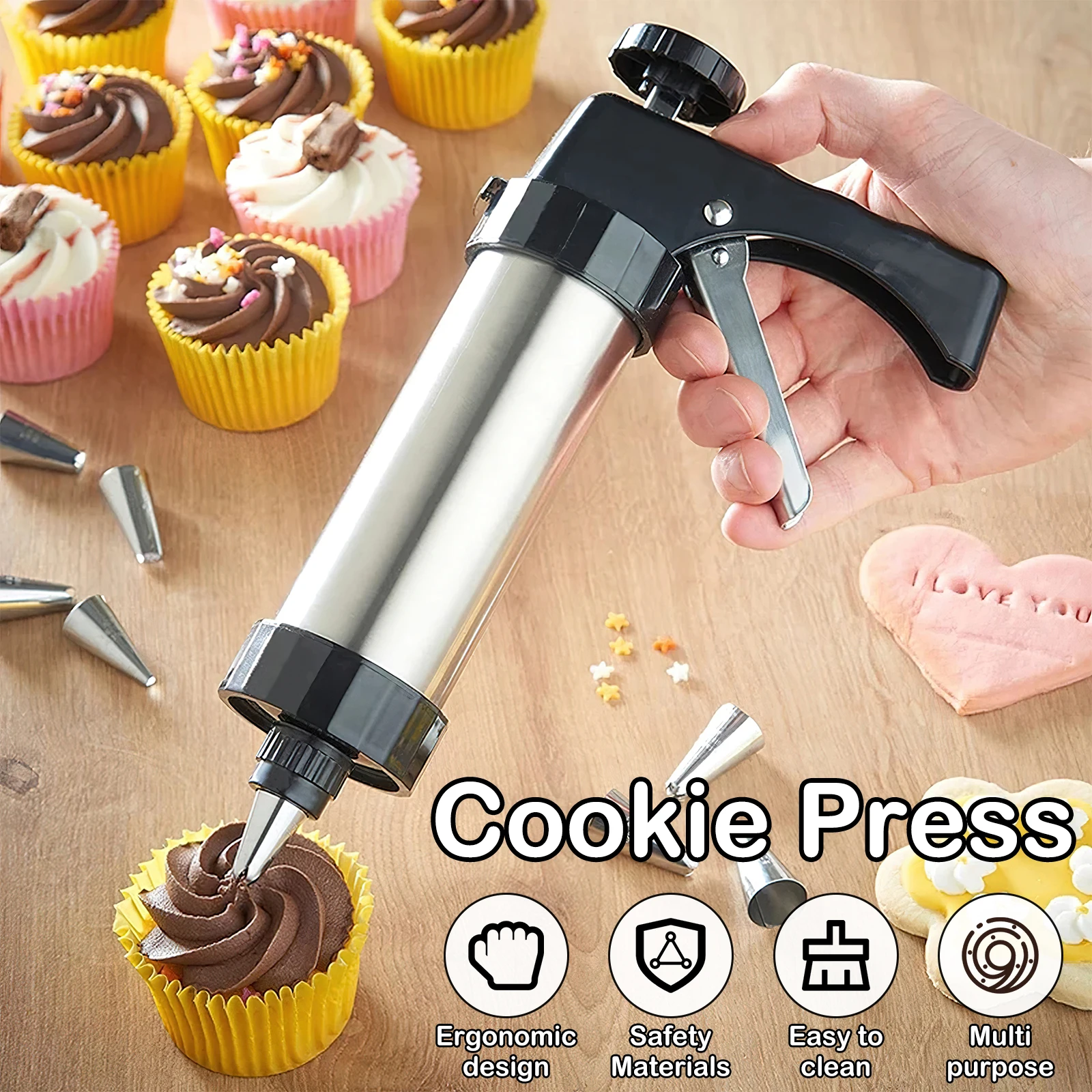 Christmas Cookie Press Gun and - Churros Maker Gun ulasan dan harga