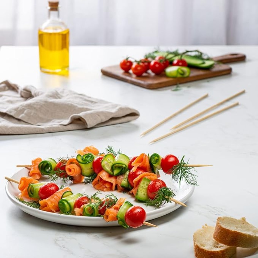 90-1350Pcs BBQ Skewers Bamboo  - Corn Dog Stick ulasan dan harga