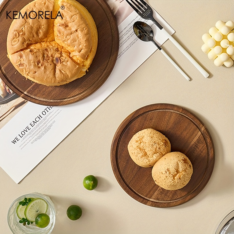 1PCS Round Wooden Cake Stand w - Dim Sum Basket ulasan dan harga